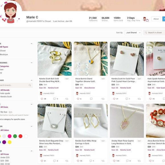 KENDRA SCOTT Elisa Multi Strand Gold Necklace In Iridescent Drusy - NFS PLS READ - Picture 15 of 16